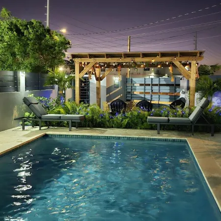 Pool+Walk to Beach+Fast WIFI+Coffee Station+Located in Rincón's Touristic Heart