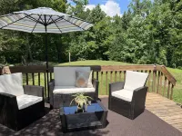“The Cottage” is in a private lake community 15 mins. from Mountain Creek Resort