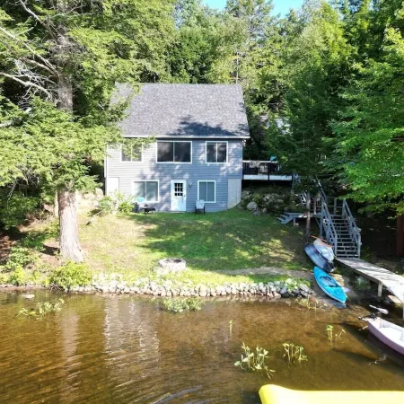 Big Pines Cabin- Belgrade Lakes Waterfront Retreat with Private Dock
