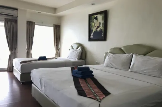 ห้องพักสำหรับสามท่านมีวิวทะเล