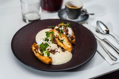 料理 プラハ マリオット ホテルの写真