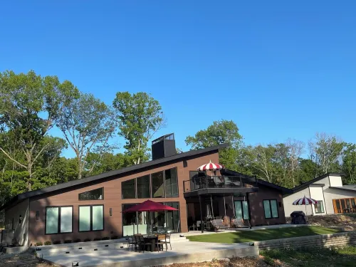 Stunning lake front new construction home in the heart of drowning creek.