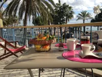 Luxurious Appt 2P - Terrace on the sea - Parking - Wifi - HIPPODROME Hotel a Cagnes-sur-Mer