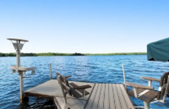 On the Eagle River Chain O’ Lakes, Lake Front, 3200 sq. ft., 2.5 Baths