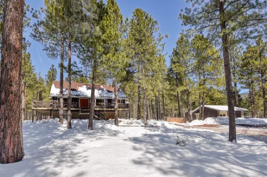 Cozy 5 Br 4BA Cabin Pool Table Game Rm 2.5 Acs BBQ Dogs on Way to Grand Canyon