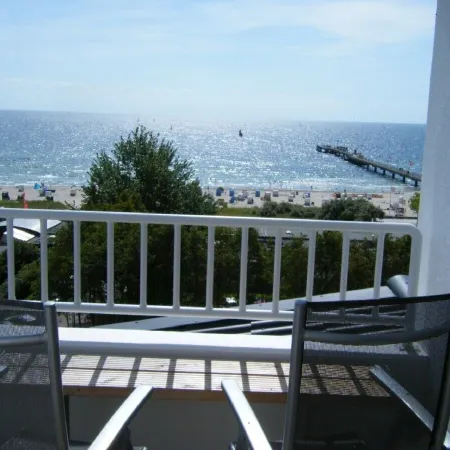 Penthouse Ostseeblick, ocean, sauna, whirlpool and fire place
