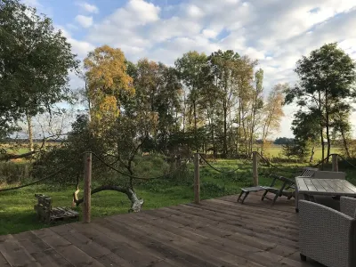 Gulfhof vacation apartment "Spiekeroog" on the nature reserve with a fantastic view
