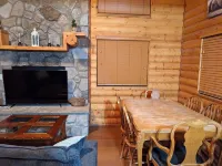 Very cool family cabin with bear theme decorations, two decks and much more.