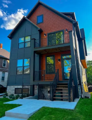 Newly-built modern farmhouse condo available in Grosse Pointe Park!