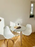 Cozy apartment near the university: with double bed, kitchenette and bathroom