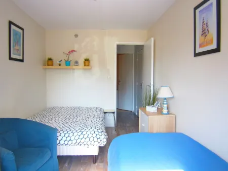Cabourg - Comfortable apartment 1 / 6pers WIFI in RDJ with terrace 100m beach Отели рядом с достопримечательностью «Méridien De l'Amour»