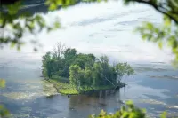 Cozy cabin high above the Mississippi w/firepit & free wood- Incredible views!!!