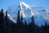Stone Gatehouse in Mt. Robson Park Near Jasper Nat. Park, Ab