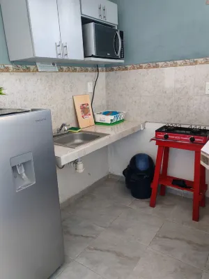 Fully equipped apartment in Puerto Progreso, 5 blocks from the beach.