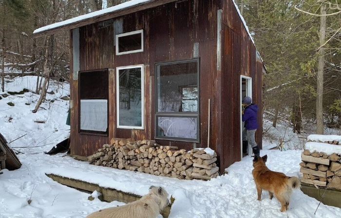 Cozy mountain yurt on an organic farm