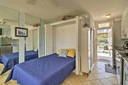 Oceanfront Resort Studio on Virginia Beach! Отели рядом с достопримечательностью «Парк штата Ферст Ландинг»