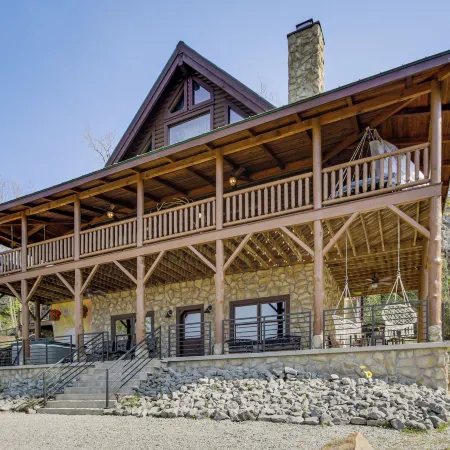 210-acre Cabin w/ Trails & Hot Tub in Tuscumbia!