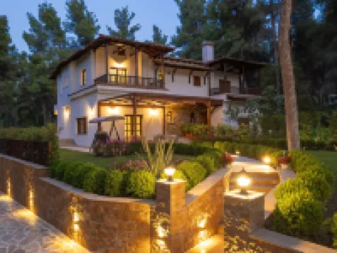 Sani Luxury Villas Hotele w: Sane