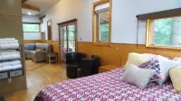 One of a kind cabin in the woods.  Quiet and private but close to everything.