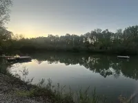 Experience Glamping in style. Private Hot tub spa! Private lake -Pet Friendly