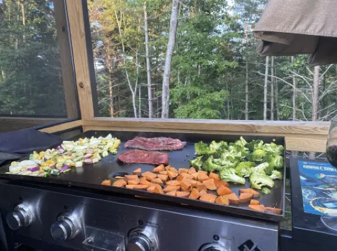 Lovely lakefront home with dock. Summertime stunner. Winter wonderland nearby.