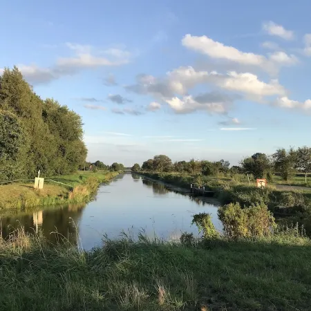 Gulfhof Studio "Norderney" with a fantastic view of the nature reserve
