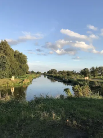 Gulfhof Studio "Norderney" with a fantastic view of the nature reserve