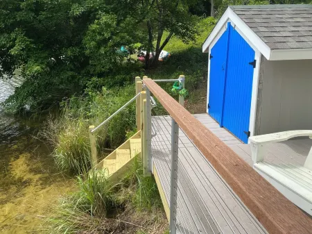 Lakefront retreat w/ deck, dock, sandy beach, 4 watercraft, <6 mins to 2 beaches