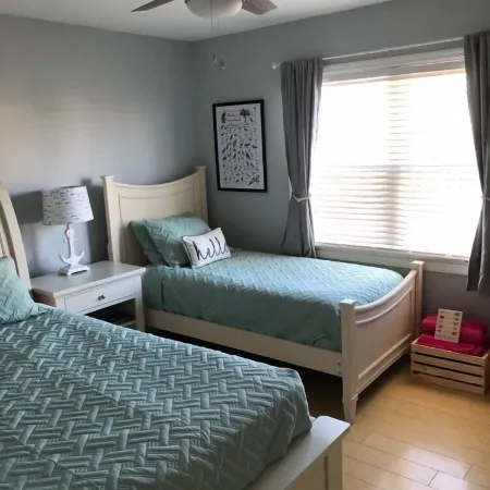 Not quite ocean front, but almost! Just a few steps to the sand! Pet friendly.