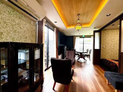 新館-102 ラグジュアリーファミリールーム、ペット可、禁煙 和モダンな温泉旅館 湯布院らんぷの宿の写真