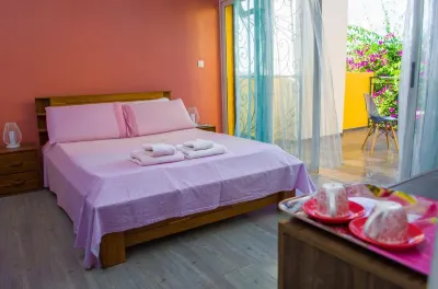 Room in Villa - the White-Orange Bedroom with a Pleasant View Overlooking the Lake