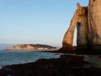 Residential flat in a former Etretat villa, in a big garden with free parking. Hotels in Etretat