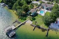 Must See Private Beach-Heated Pool Spa-Weddings-Water Front-Boat Slips-Sleeps 44