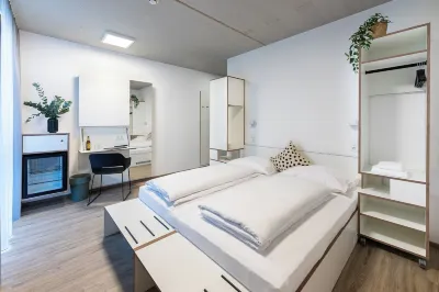 Motel Schlafraum Weng-Dein Smartes Hotel-Contactless Check-IN Hotels in Geinberg