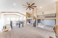 New barndominium with a theater room, AC, large gourmet kitchen with views