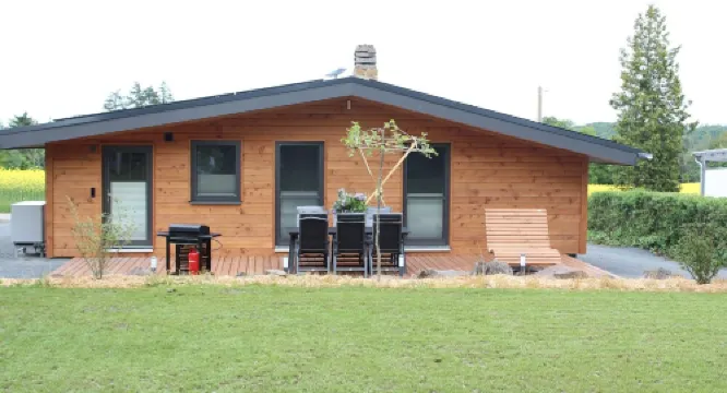 Quietly located modern vacation accommodation with a view of the Edersee National Park