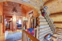 Handcrafted Log Home on River Near Crystal Mtn - 3-Star