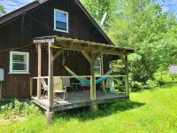 Chalet-7 Min to Ski Stratton-Woodstove-Firepit-Brook on Property-Views-Dogs OK Hotels in Jamaica