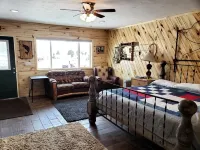 The Lazy Ass Ranch. The Field and Stream Room. Very pet-friendly. Tempur-Pedic.