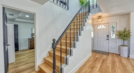 Beautiful lakefront home with boat dock