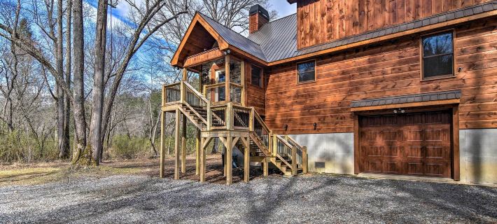 8 Mi to Dtwn Murphy! Cabin w/ Nottely River Views Hotele w: Notla