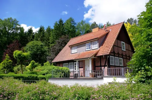 Half-timbered house on a dream plot in the Lüneburg Heath 언델로 호텔