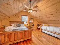 Hot Tub: 'Little Bear's Pond' Broken Bow Cabin Hotels in Broken Bow