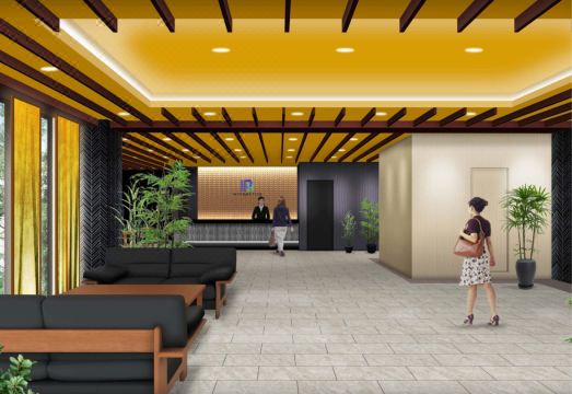 교토 플라자 호텔의 객실 내부