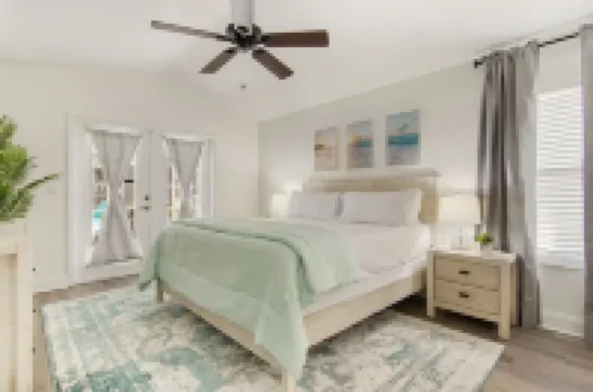 Beach Getaway with Private Heated Pool and Two King Beds