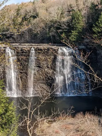 Private tent camping along the Salmon River on 165-acre Farm.