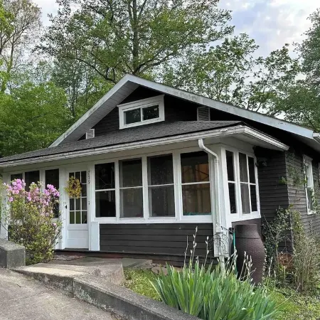 Bird's Eye View- Bungalow with Screened-in Porch and Fireplace
