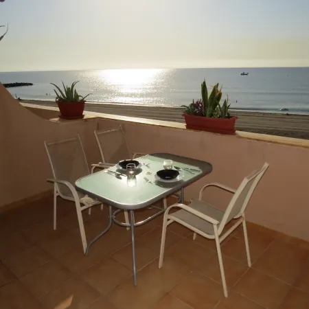 Apart 69 - Naturist apartment in Vera, front beach view, sun and golf all year
