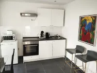 Quiet central location with parking lot