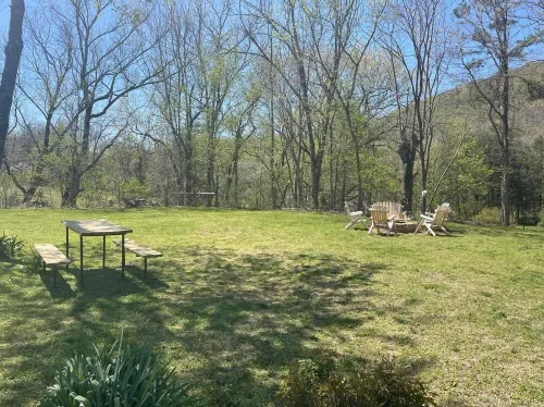 ATV UTV TRAILS peaceful farmhouse cabin HIKING dog friendly HOT TUB & FIREPIT